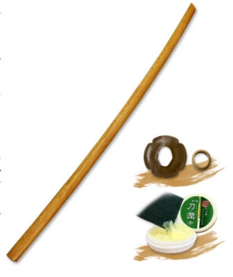 Espada de madera roble rojo (espada grande) con tapón tsuba y tsuba Hecho en China Foto 1 de 4