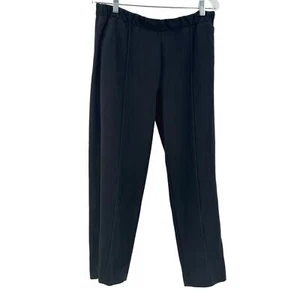 Everlane Slow Fashion Black Corp Pants Large Pleated Women Drawstring Comfy Chic - Picture 1 of 11