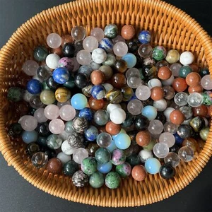 US 50 Pcs Wholesale Mixed Natural Ball Quartz Crystal Sphere Reiki Healing Beads - Picture 1 of 11
