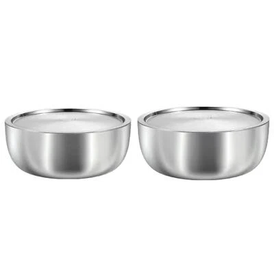 Bacinella in acciaio inox con coperchio Ciotola da cucina per mescolare - Immagine 1 di 2