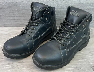 Botas de trabalho Texas Steer masculinas 11 reboque de aço preto Flexcore sapato resistente ao deslizamento de óleo - Imagem 1 de 4