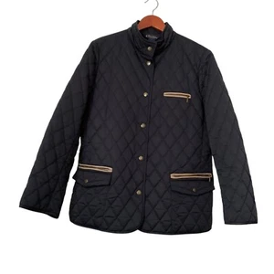 Brooks Brothers Womens Quilted Jacket Sz 16 Navy Classic Preppy Old Money Coat - Picture 1 of 11