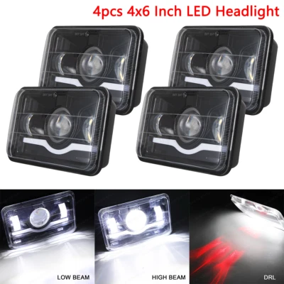 Para 1975 - 1990 Buick Electra 1976 - 1986 LeSabre 4x6" pulgadas faros LED Hi-Lo Foto 1 de 4