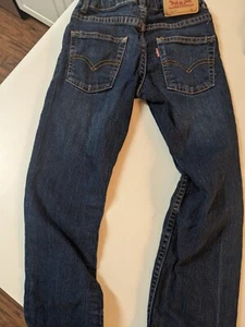 Levi's 511 Jeans Boy's Size 7 Reg Blue Denim Stretch Slim Fit Adjustable Waist - Picture 1 of 7
