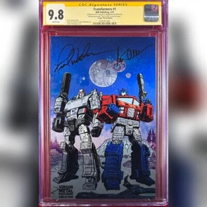 TRANSFORMERS #1 VIRGIN METAL CGC 9.8 SS SIGNED BY PETER CULLEN FRANK WELKER - Picture 1 of 1