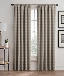 The Collection Diamond 95 Zoll Stange Tasche/Rückenlasche Fenstervorhang Panel in Taupe - Bild 1 von 7
