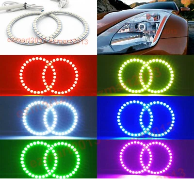 Anillo halo RGB para Nissan 350Z 03-05 faro Bluetooth Flash ojo de demonio lámpara DRL Foto 1 de 4