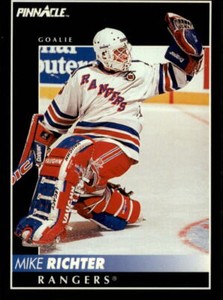 1992-93 Pinnacle Hockey #75 Mike Richter