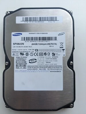 Samsung SP0822N 80Gb IDE 3.5 HDD Hard Drive - Image 1 of 4