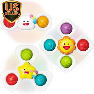 Suction Cup Spinner Toys, Baby Bath Toys for 12 18 Months Boy&Girl, Sensory T... - Picture 1 of 1