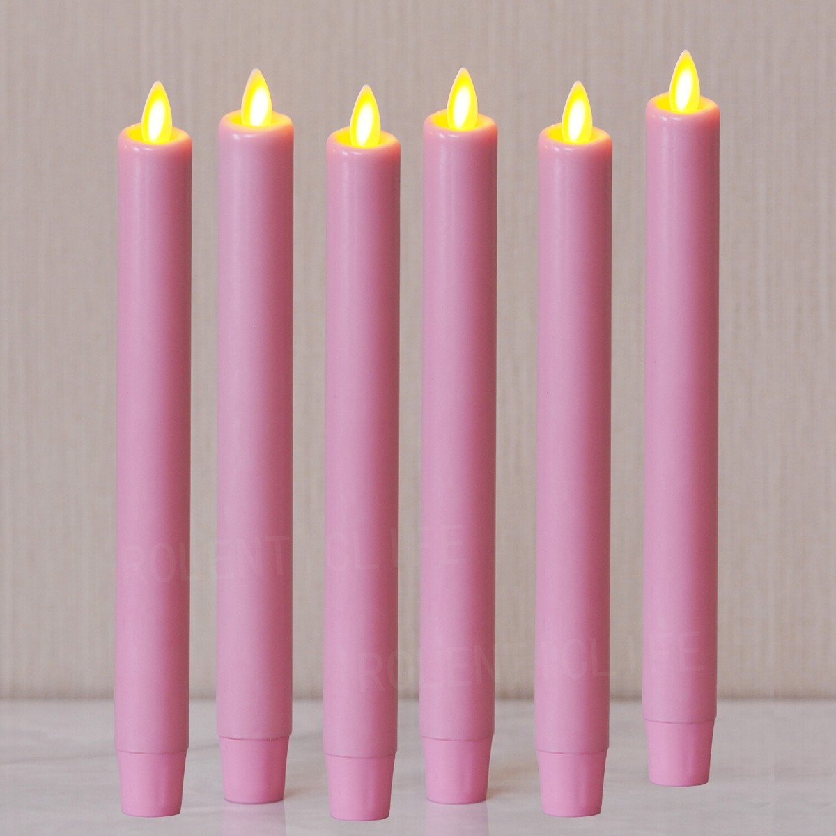 Velas Votivas De Color Rosa Claro