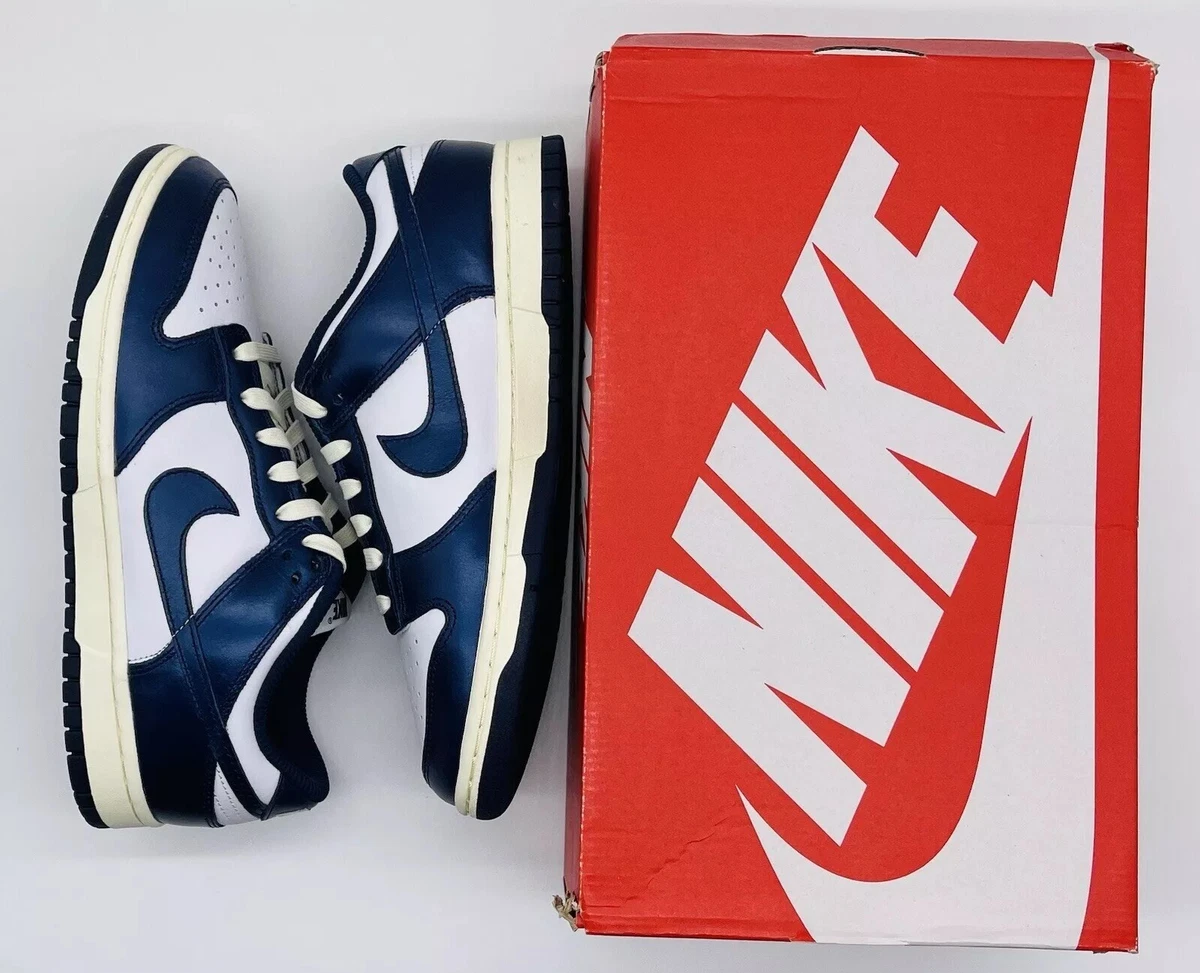 Nike Dunk Low Vintage Navy W for sale | eBay