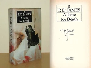 P D James - A Taste for Death - signiert - 1./1. (1986 First Edition DJ) - Bild 1 von 5
