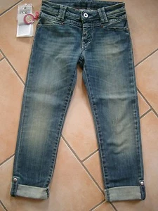 (152) Nolita Pocket Girls used look Jeans Hose mit Nieten zum Umschlagen gr.128 - Bild 1 von 5