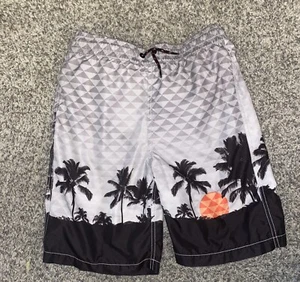 Old Navy Boys Swimwear Board Shorts 14-16 (XL) Grey With Liner - Picture 1 of 3