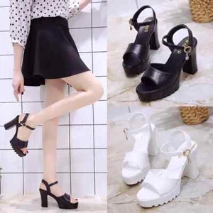 Women Fish Mouth Platform High Heels Wedges Buckle Slope Sandals Women Shoes - Picture 1 of 10
