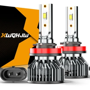 H11 LED Headlights Low Beam Bulbs 30000LM Super Bright 6000K Halogen Replacement - Picture 1 of 8