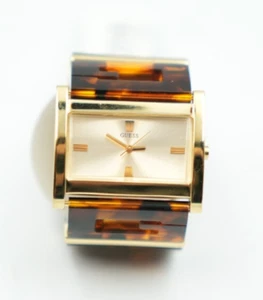 Guess Women's Tortoise Shell Bangle Bracelet Watch U12565L1 – New with Tag - Picture 1 of 7