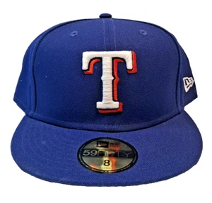 59Fifty New Era MLB Texas Rangers Cap Hat New Size 8 - Picture 1 of 9