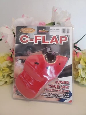 Protector facial Markwort C-Flap Batters casco RHB-S mano derecha rojo ⚾ NUEVO Foto 1 de 4