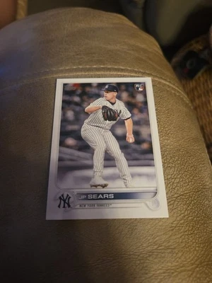 JP Sears 2022 Topps Update Series RC #US210 New York Yankees - Image 1 of 2