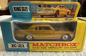 Matchbox kingsize K21 Mercury Cougar. Metallic Gold. Boxed - Picture 1 of 12