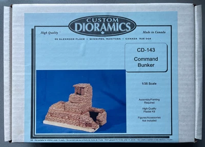 Kit de modelo réplica personalizada Dioramics CD-143 Command Bunker escala 1:35 1/35 Foto 1 de 2