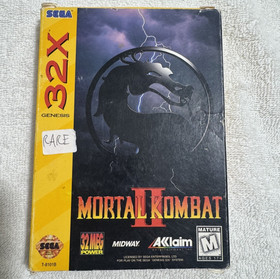 Mortal Kombat II (Sega 32X, 1994) Great Condition Cib