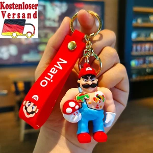 3D Cartoon Super Mario Bros Keychain Accesorios Schoolbag Pendant Key Bag Decora - Bild 1 von 12
