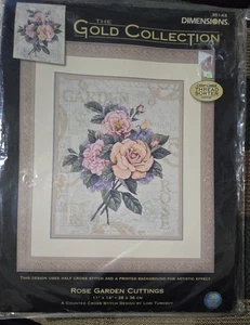 Dimensions Rose Garden Steckling Gold Collection #35143 Floral Cross Stitch Kit - Bild 1 von 9