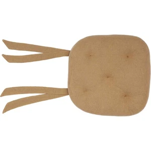 Cuscino Sedia Burlap Sala da Pranzo, Cuscino Sedile Cucina 15x15 Caratteristiche Cravatte in Nat... - Foto 1 di 4