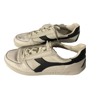 Zapatillas Diadora Cuero Blanco Azul Todo Género Talla 10.5 - Imagen 1 de 17