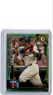 2016 Bowman Green Miguel Sano Rookie 15/99 Twins #140 - Image 1 of 2