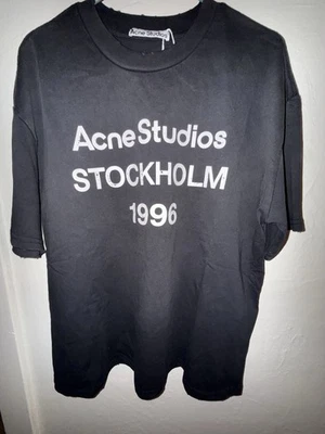 Acne Studios Camiseta Hombre M-xL Talla Nueva Negra Foto 1 de 4