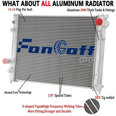 2 Row Radiator For Dodge Magnum Charger Chrysler 300 5.7L 3.5L 2005-2008 2007 Foto 1 de 4