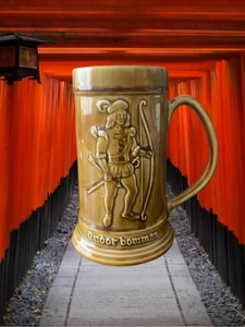 Tankard vintage Arthur Wood AWS con circa 1487 Tudor Bowman made in England - Foto 1 di 13