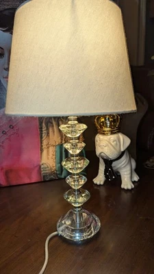 Laura Ashley home crystal diamond table lamp - Image 1 of 4