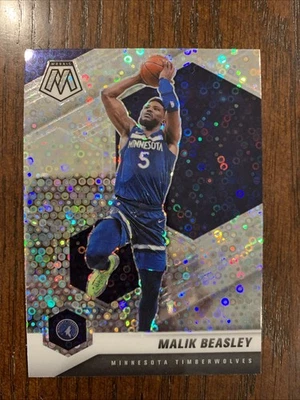 2020-21 Panini Mosaic #162 Malik Beasley Mosaic Fast Break Silver - Image 1 of 2