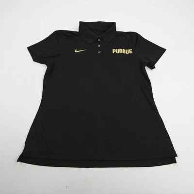 Purdue Boilermakers Nike Dri-Fit Polo Women's Black Used - Image 1 of 4