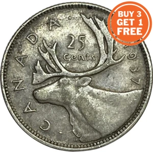 25 CANADIAN CENT-CHOICE OF DATE FROM 1937-1967 SILVER 0.800 & 1968 0.500 -CANADA - Picture 1 of 13