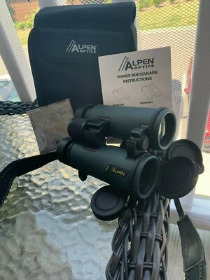 Binoculares Alpen Wings 10x42 totalmente multicapa - verde oscuro. Nuevo fuera de caja Foto 1 de 4