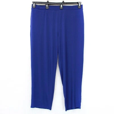 Susan Graver QVC Plus Blue Every Day Regular Liquid Knit Straight Leg Pants 5X - Image 1 of 4