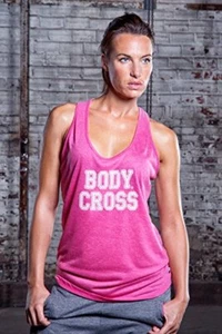BodyCROSS Cassiopee Damen Tanktop Shirt Top, rosa - Fuxia Mélange, M