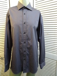 Camisa de Vestir Para Hombres BUGATCHI UOMO Convertible Puño Francés LS PLATINO CIRUELA XL - Imagen 1 de 12