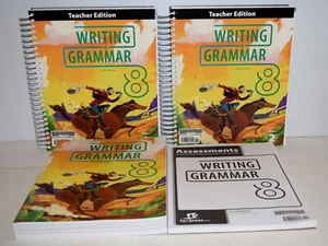 BJU Writing & Grammar 8 Set c:2022 4th edition New - Picture 1 of 3