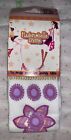 Kids Pattern Tights Pantyhose Flower 'Sweet' Size 2/4 Made in France White/Multi