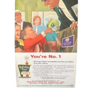 VINTAGE 1969 Holiday Inn of America Gulf Travel Cards Ad Advertisement - Picture 1 of 4