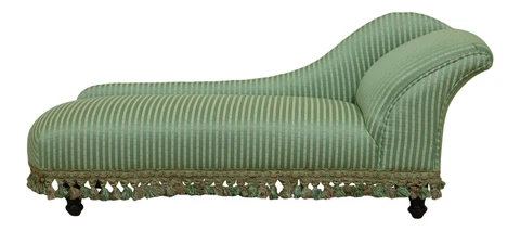 51606EC: Victorian Style Newly Upholstery Childs Size Chaise Lounge Cover