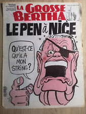 LA GROSSE BERTHA N°33 du 12/09/1991; Le Pen à Nice