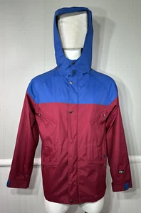 Volcom Jacket Outdoor Costa Mesa CA Full Zip Hiking Red Blue Mens Large - Picture 1 of 20